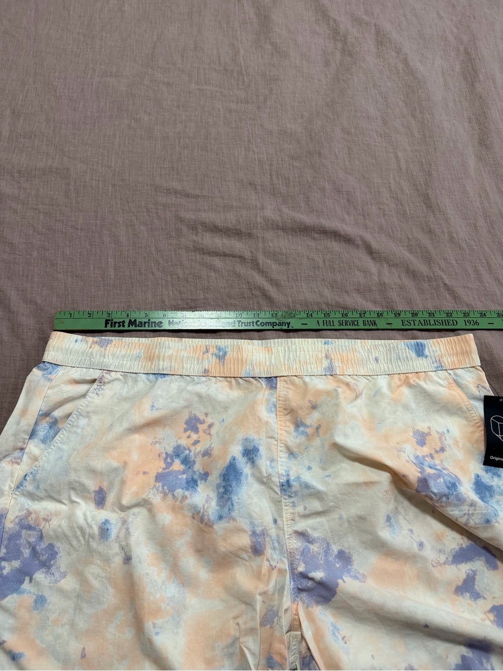 NWT Original Use Tie-Dye Swim Shorts in Blue & Peach Men’s XXL Summer Beach - Picture 9 of 9